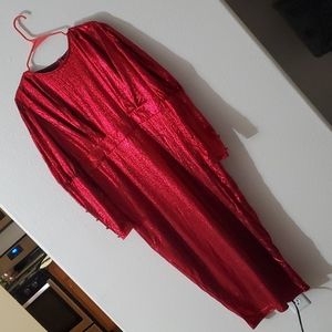 Shein Curve Red Lamé Dress - Disneybound - Size 2X